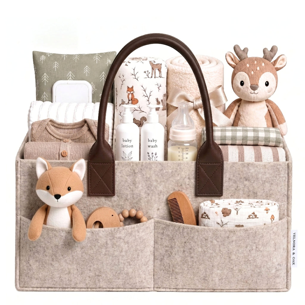 Felt Diaper Caddy Organizer