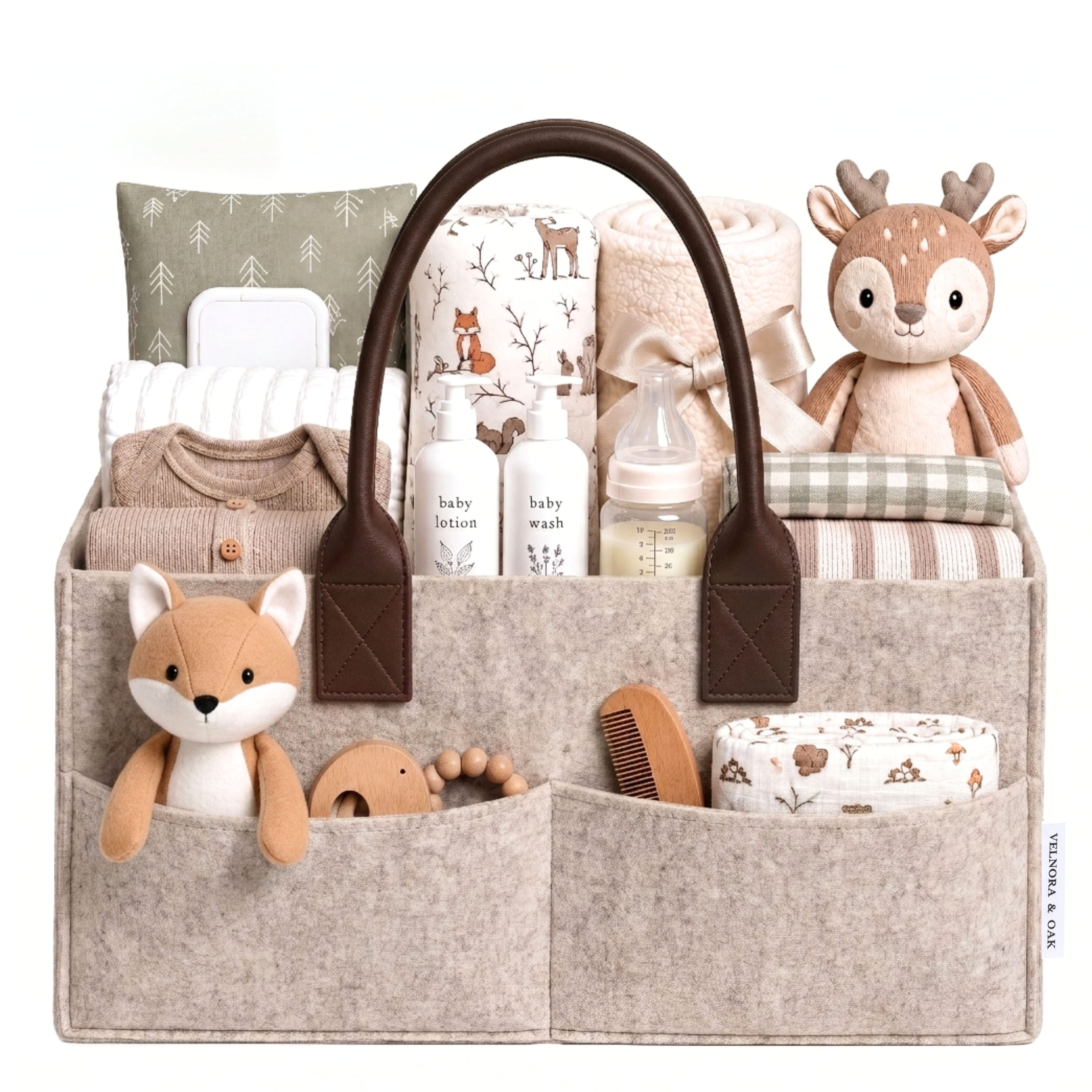 Felt Diaper Caddy Organizer