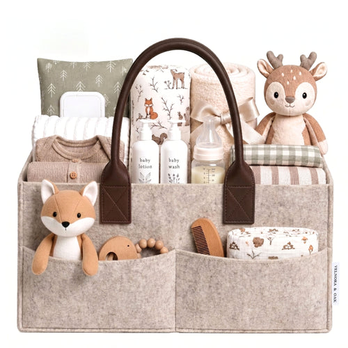 Felt Diaper Caddy Organizer