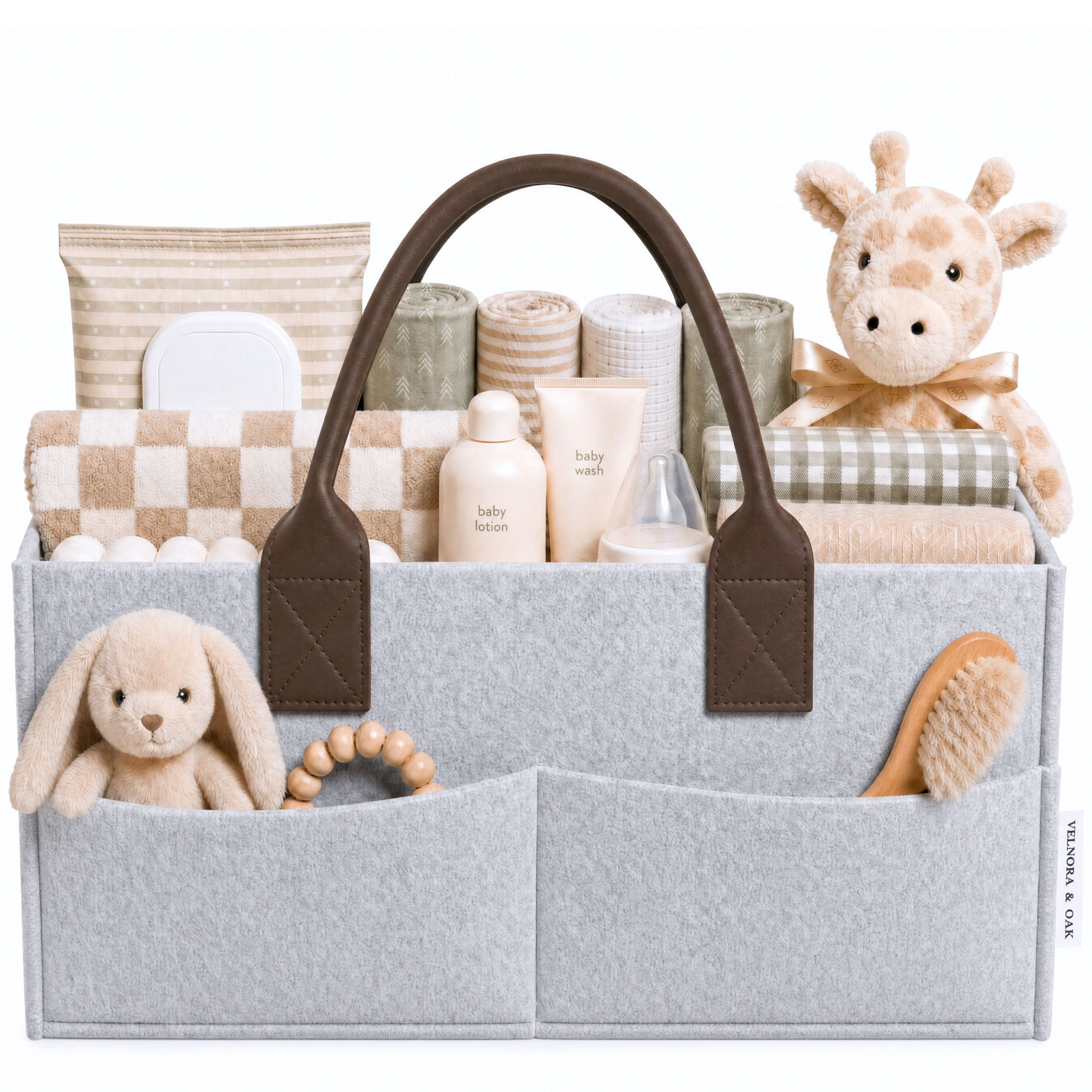 Felt Diaper Caddy Organizer